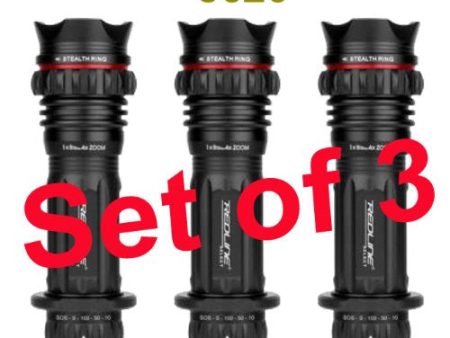 Nebo Redline Select Flashlight with Powerful Magnetic Base - 310 Lumens Set of 3 Online Hot Sale